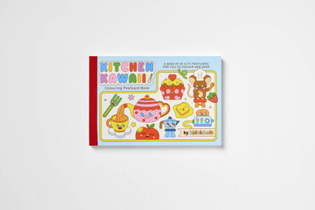 Kitchen Kawaii Colouring Postcard Book